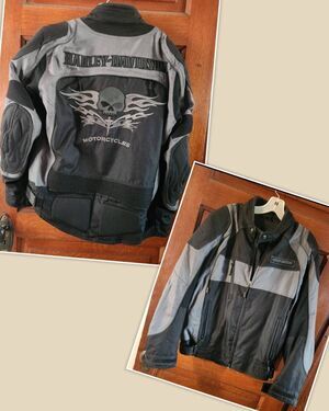 HARLEY-DAVIDSON WILLIE G. DESIGNATOR SKULL MOTORCYCLE JACKET 97240-09VM MEDIUM